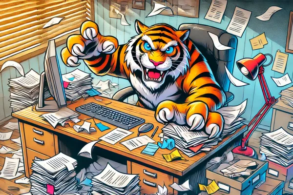 辦公桌可以放老虎嗎？小心職場風水「虎欺龍」！別讓你的好運被「虎」了！