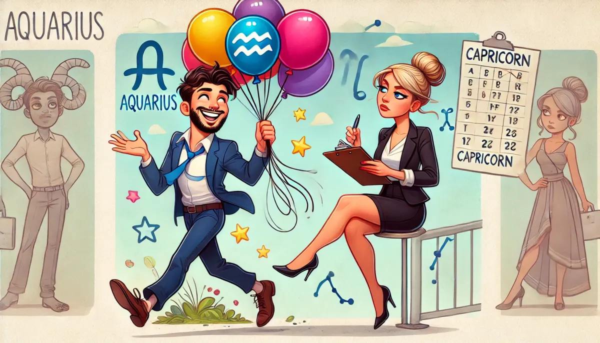 水瓶男摩羯女：火星撞地球還是天生絕配？解密這對奇妙組合的愛情密碼！